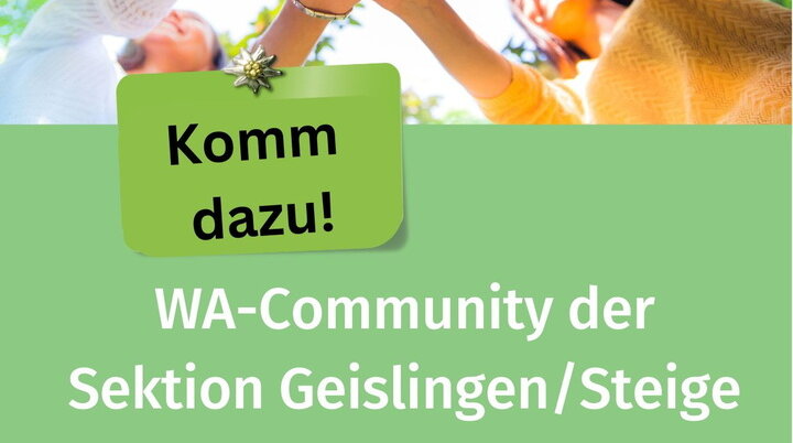 WhatsApp Community Sektiion Geislingen gross | © DAV Sektion Geislingen Steige