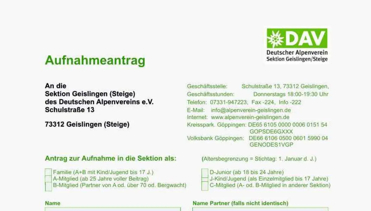 Aufnahmeantrag 16 zu 9 | © HIJM