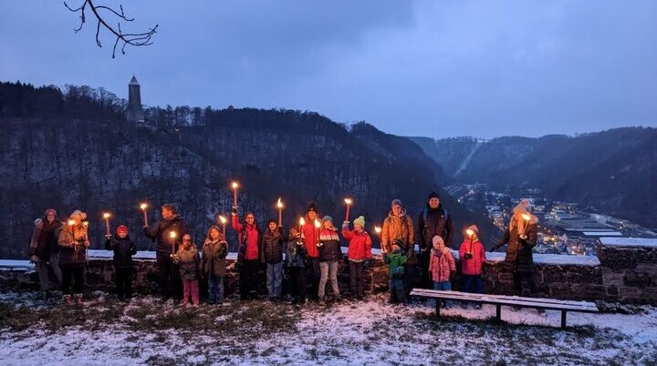 Fackelgruß | © DAV Sektion Geislingen Steige