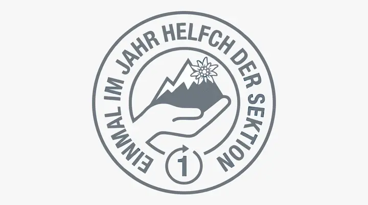 Einmal im Jahre helfe ich meinem Alpenverein | © HIJM