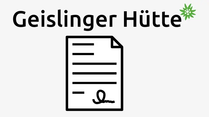 Geislinger Hütte Hüttenordnung | © HIJM