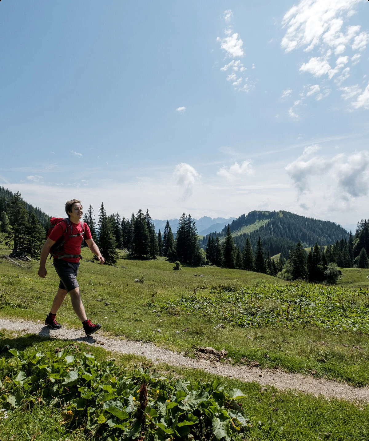 Zwei Wanderer auf einem Bergpfad in den Chiemgauer Alpen | © DAV/Hans Herbig